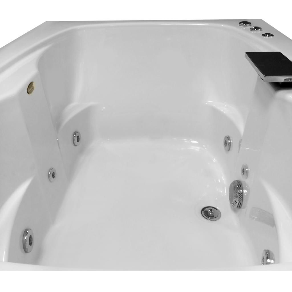 Carver Tubs AR6042 60" x 42" Drop In Center Drain White 6 Jetted