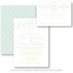 monogrammed wedding invitations