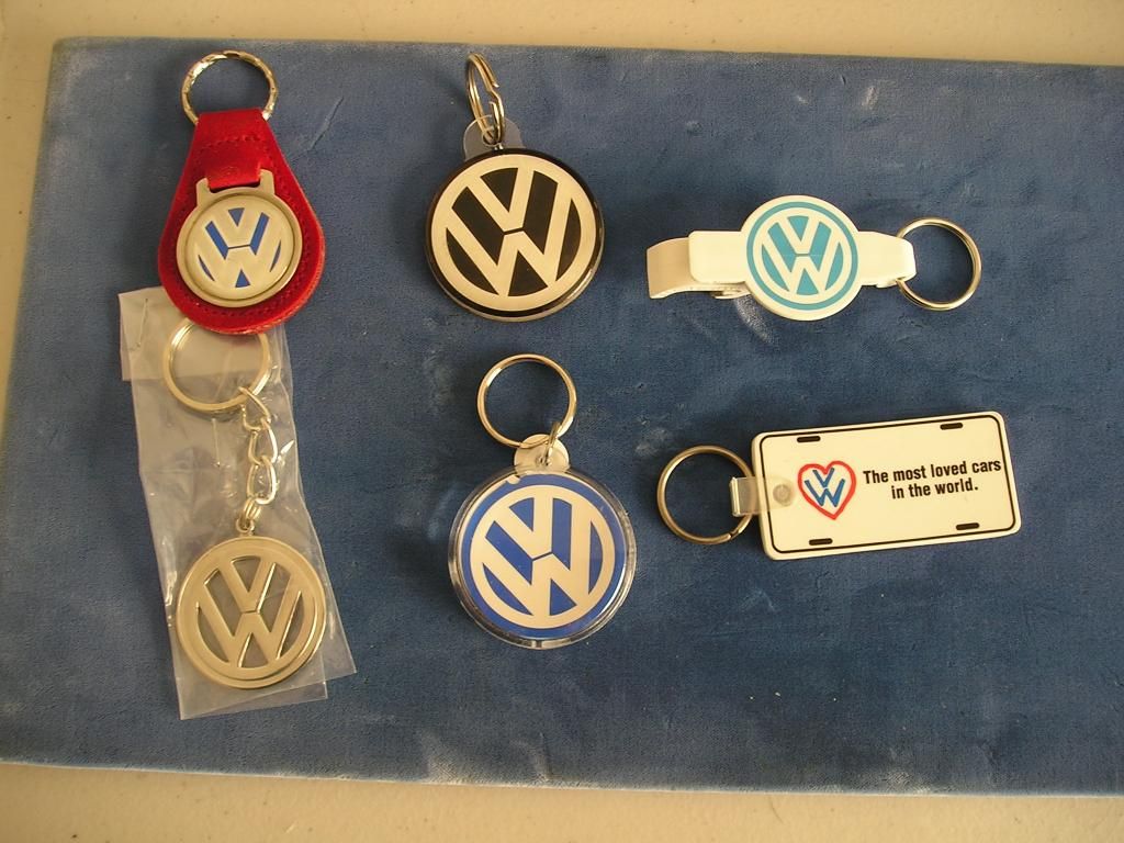 VW keychains 6 pcs. VW Vortex Volkswagen Forum