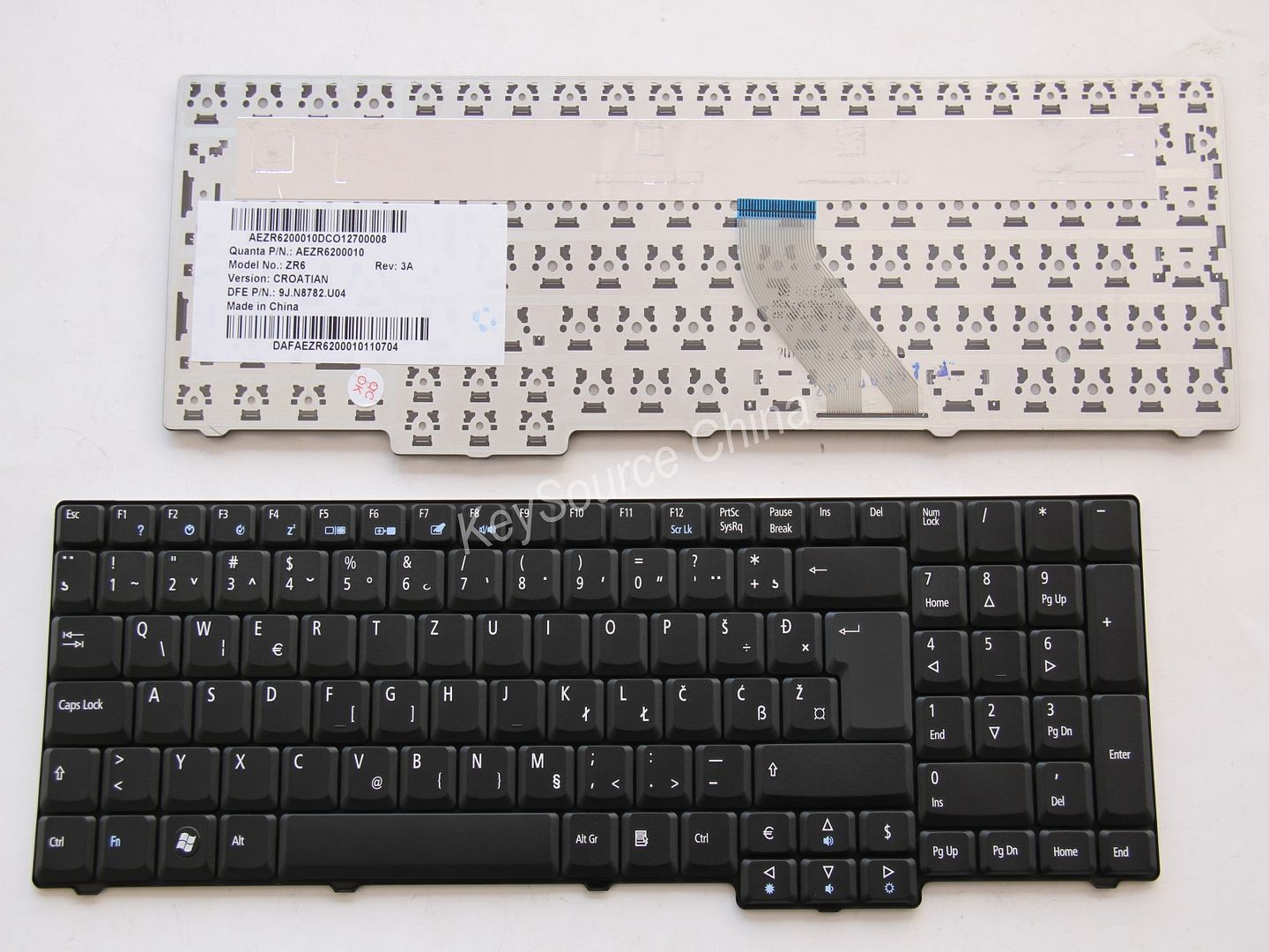 Croatian Serbian Macedonian Keyboard for Acer Aspire 6530G, eMachines
