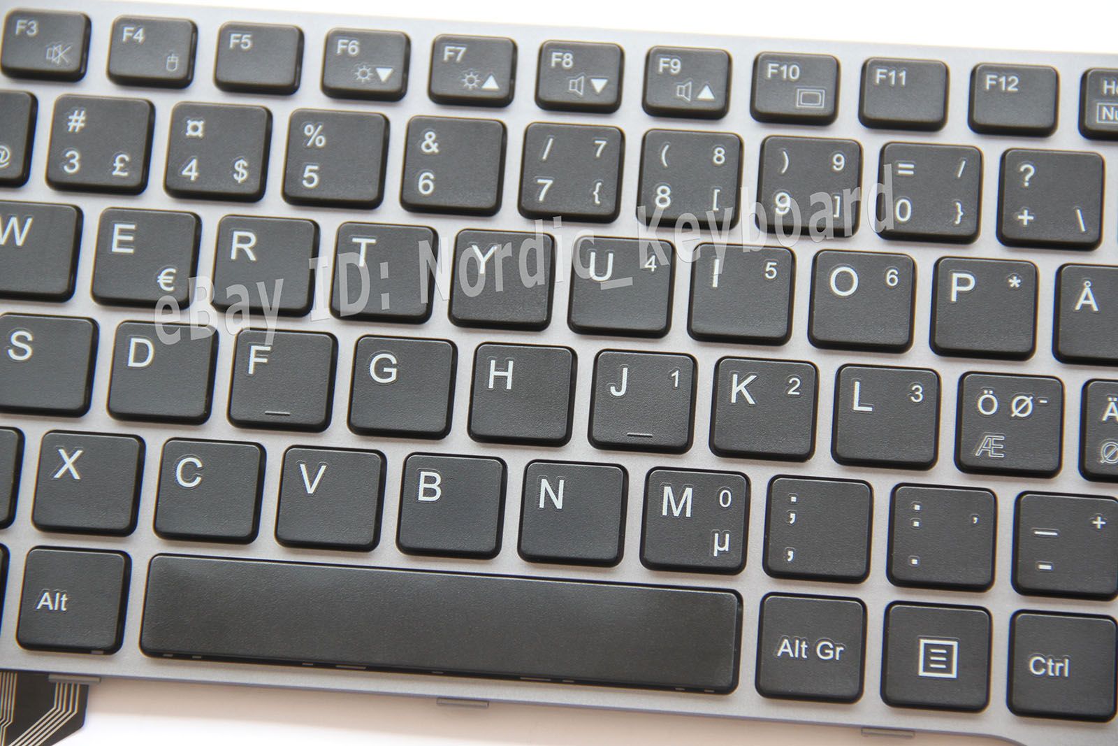 FIN Norsk Scandinavian Nordic Keyboard for Fujitsu LifeBook E733 E734