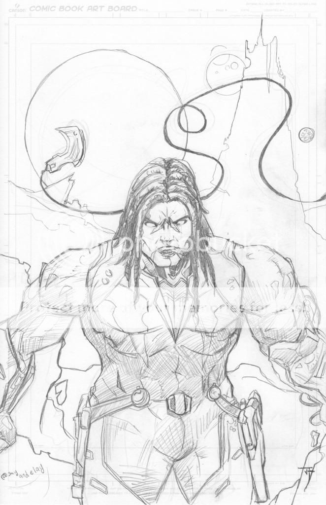 Lobo Mix of New 52 and Classic Pencils