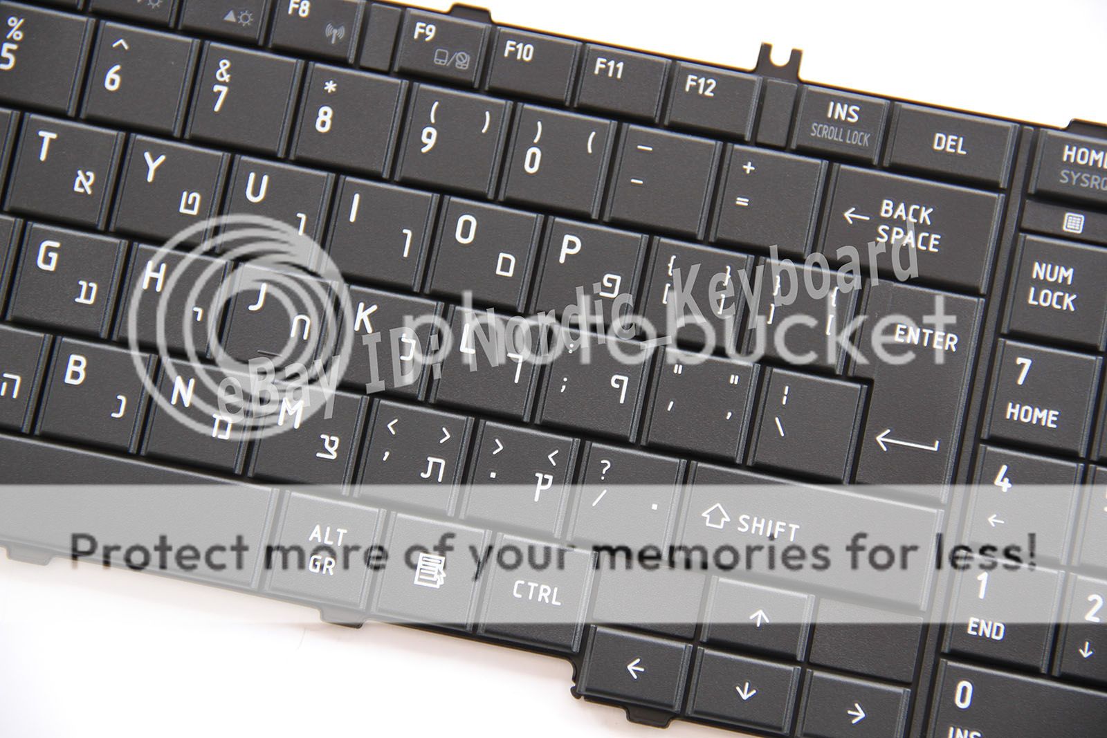 HE Israel Hebrew Keyboard for Toshiba Satellite L755 L755D L770 L770D ...