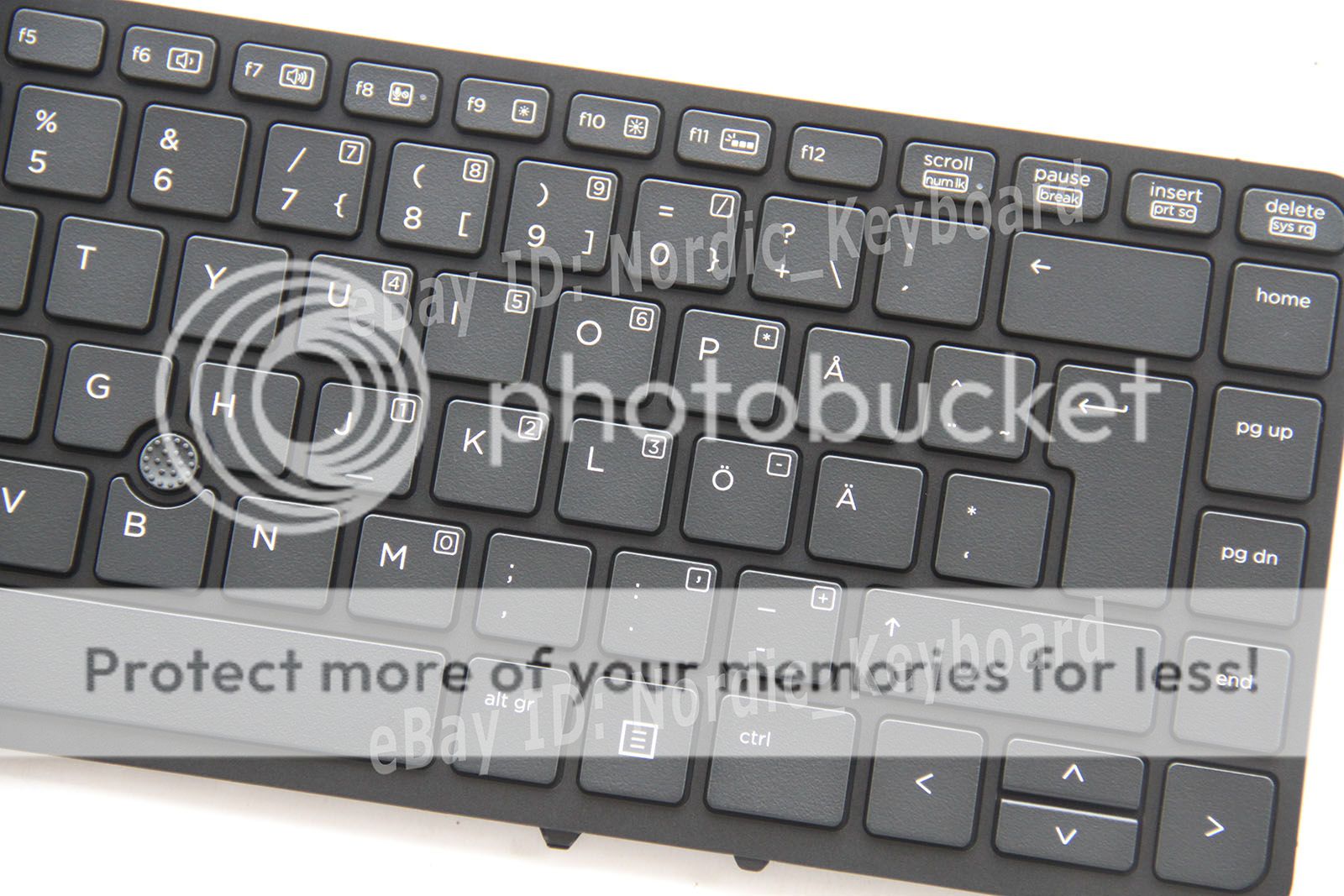 SE Backlit Swedish Finnish Keyboard for HP Elitebook 840 G1,840 G2,850 ...